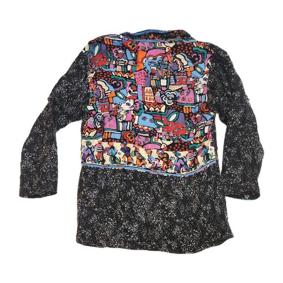 Platinum By Dorothy Schoelen Vintage 80s Abstract Funky Blazer Jacket Women SZ M - Picture 7 of 16